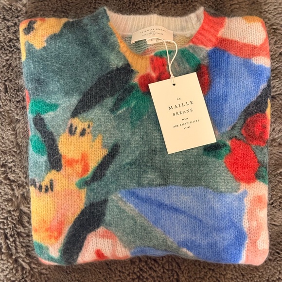 ❗️Sold❗️ NWT - Sezane Delphe sweater - multicolor - size S - Picture 5 of 12